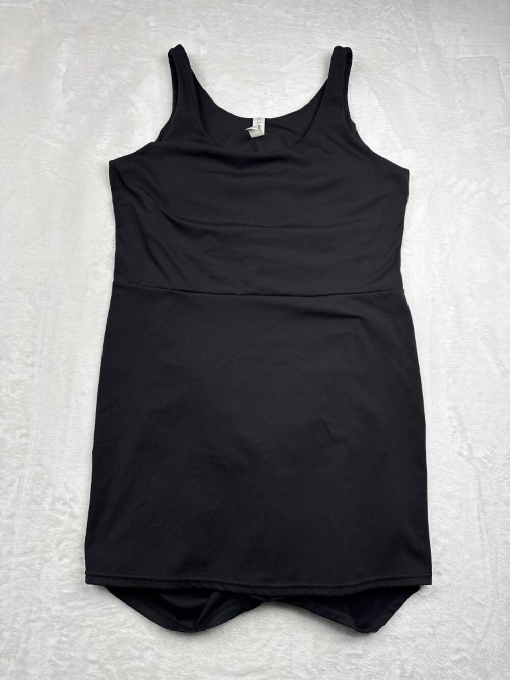 Elle Sport Womens Black Athletic Dress With Built-In Shorts Size XL